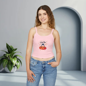 Floral Engagement Ring Spaghetti Strap Tank - Dipaliz - Tops - Xs