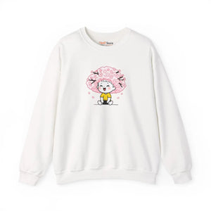 Sakura Bliss Kawaii Graphic T-shirt Soft Cherry Blossom Crewneck Sweatshirt - Sweatshirts - m