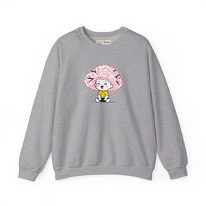 Sakura Bliss Kawaii Graphic T-shirt Soft Cherry Blossom Crewneck Sweatshirt - Sweatshirts - m