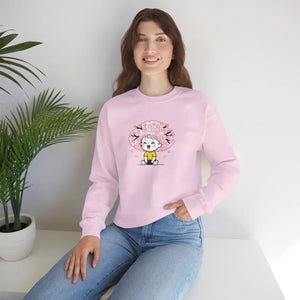 Sakura Bliss Kawaii Graphic T-shirt Soft Cherry Blossom Crewneck Sweatshirt - Sweatshirts - m