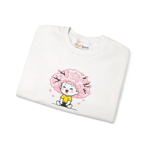 Sakura Bliss Kawaii Graphic T-shirt Soft Cherry Blossom Crewneck Sweatshirt - Sweatshirts - m