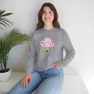 Sakura Bliss Kawaii Graphic T-shirt Soft Cherry Blossom Crewneck Sweatshirt - Sweatshirts - m