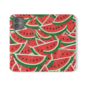 Watermelon Abstract Pattern Samsung Galaxy Flip Cases - Dipaliz - Mobile Phone