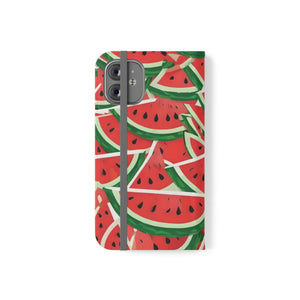 Watermelon Abstract Pattern Samsung Galaxy Flip Cases - Dipaliz - Mobile Phone