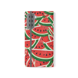 Watermelon Abstract Pattern Samsung Galaxy Flip Cases - Dipaliz - Mobile Phone