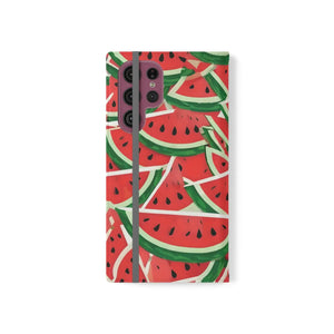 Watermelon Abstract Pattern Samsung Galaxy Flip Cases - Dipaliz - Mobile Phone
