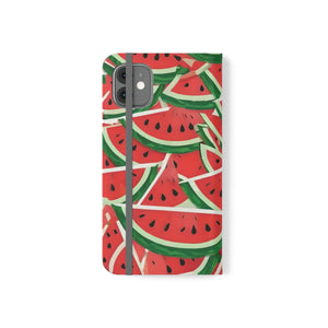 Watermelon Abstract Pattern Samsung Galaxy Flip Cases - Dipaliz - Mobile Phone