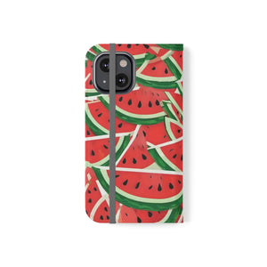 Watermelon Abstract Pattern Samsung Galaxy Flip Cases - Dipaliz - Mobile Phone