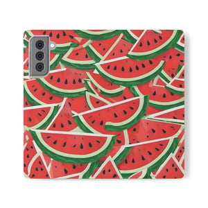 Watermelon Abstract Pattern Samsung Galaxy Flip Cases - Dipaliz - Mobile Phone