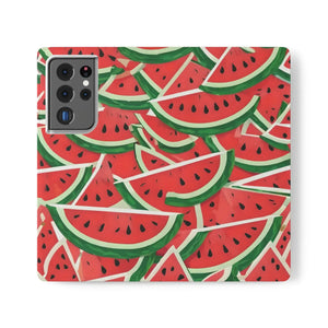 Watermelon Abstract Pattern Samsung Galaxy Flip Cases - Dipaliz - Mobile Phone