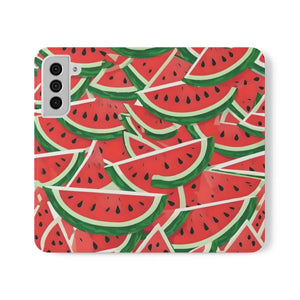Watermelon Abstract Pattern Samsung Galaxy Flip Cases - Dipaliz - Mobile Phone