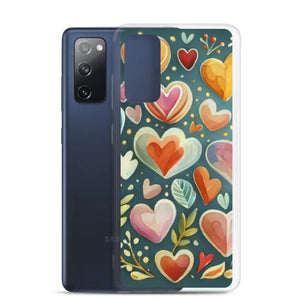 Clear Case Samsung Hearts Wireless Charging Compatible - Dipaliz - Mobile Phone Cases