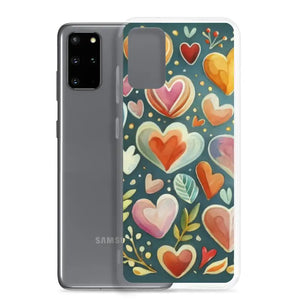 Clear Case Samsung Hearts Wireless Charging Compatible - Dipaliz - Mobile Phone Cases
