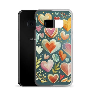 Clear Case Samsung Hearts Wireless Charging Compatible - Dipaliz - Mobile Phone Cases