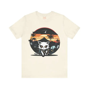 Meowsome Samurai Cat Unisex Jersey Short Sleeve Tee - Dipaliz - T-shirts