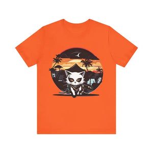 Meowsome Samurai Cat Unisex Jersey Short Sleeve Tee - Dipaliz - T-shirts