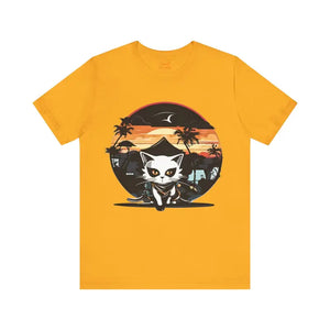 Meowsome Samurai Cat Unisex Jersey Short Sleeve Tee - Dipaliz - T-shirts