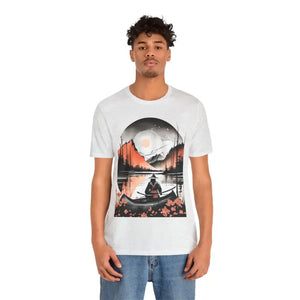 Samurai Rowing Unisex Jersey Short Sleeve Sunset Tee - Dipaliz - Ash / s - T-shirts