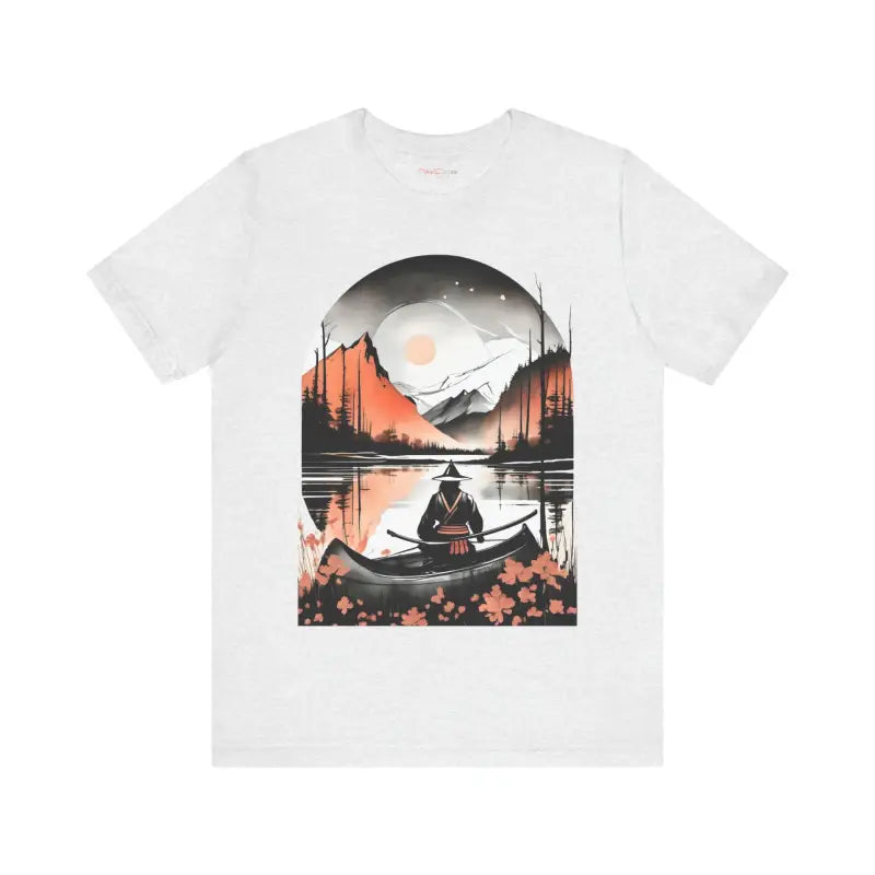 Samurai Rowing Sunset Unisex Jersey Short Sleeve Tee - T-shirt