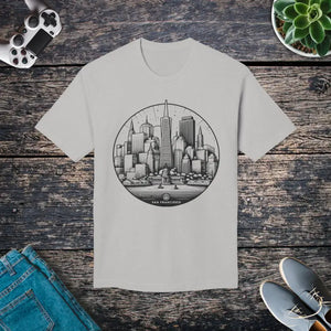 San Francisco City Skyline Cotton Tee Women’s Fashion - Dipaliz - Dark Ash / s - T-shirts