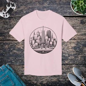 San Francisco City Skyline Cotton Tee Women’s Fashion - Dipaliz - Pink / s - T-shirts