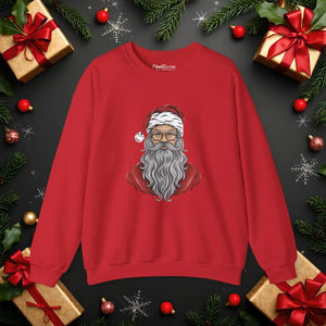 Festive Santa Claus Crewneck Sweatshirt - Holiday Apparel - Dipaliz - Sweatshirts