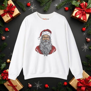 Festive Santa Claus Crewneck Sweatshirt - Holiday Apparel - Dipaliz - Sweatshirts