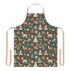 Festive Reindeer Christmas Apron - Rudolph Holiday - Dipaliz - Aprons
