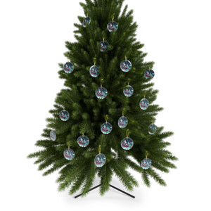 Santa Claus Glass Ornaments – Beveled Edges - Dipaliz - Holiday