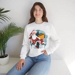 Cozy Santa Unisex Heavy Blend Crewneck Sweatshirt - Dipaliz - Sweatshirts