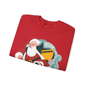Cozy Santa Unisex Heavy Blend Crewneck Sweatshirt - Dipaliz - Sweatshirts