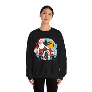 Cozy Santa Unisex Heavy Blend Crewneck Sweatshirt - Dipaliz - Sweatshirts