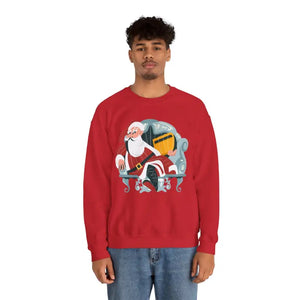 Cozy Santa Unisex Heavy Blend Crewneck Sweatshirt - Dipaliz - Sweatshirts