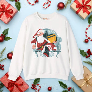 Cozy Santa Unisex Heavy Blend Crewneck Sweatshirt - Dipaliz - s / White - Sweatshirts