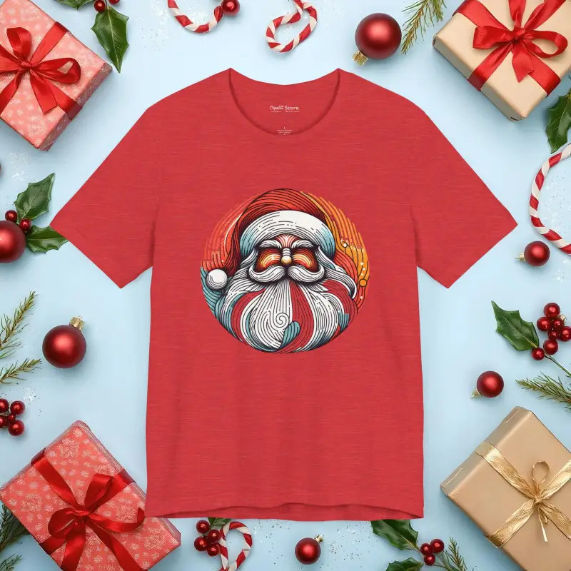 Deck the Halls in a Cozy Santa Unisex Jersey Short Sleeve Tee - T-shirt