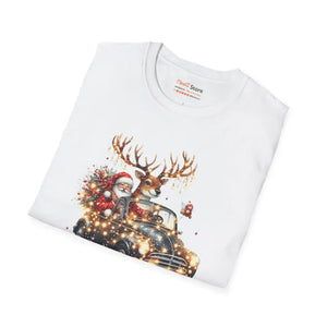 Santa Claus Christmas Tee - Festive Holiday T-shirt - Dipaliz - T-shirts