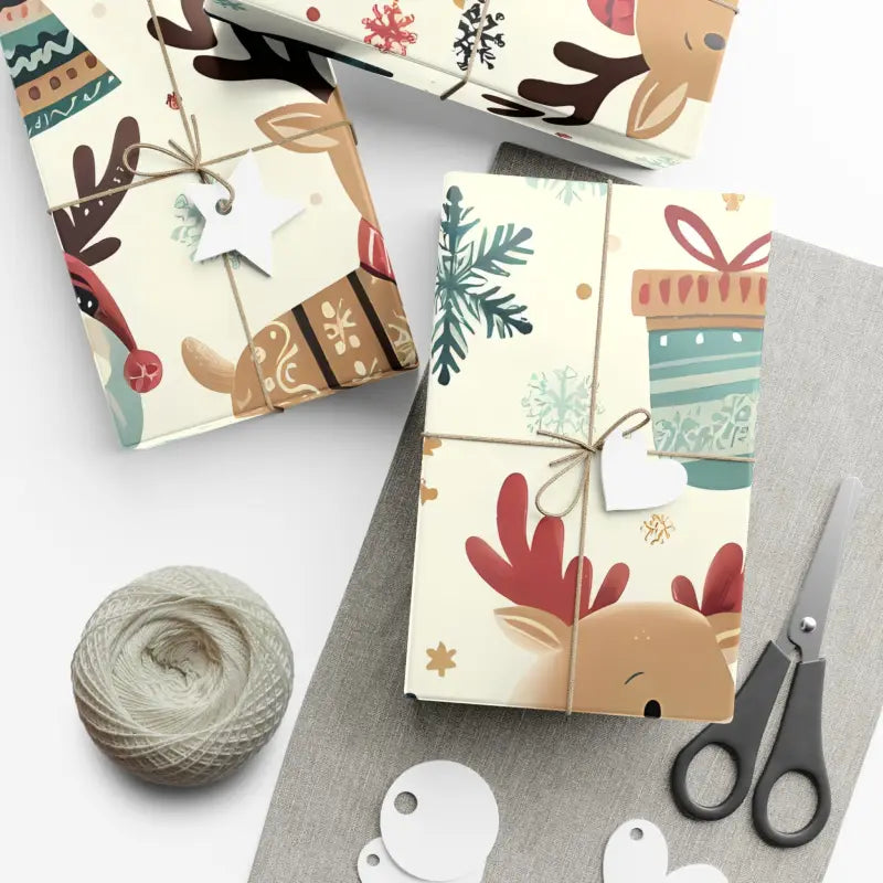 Unwrap Magic: Festive Santa Gift Wrap for Holiday Joy - Home Decor