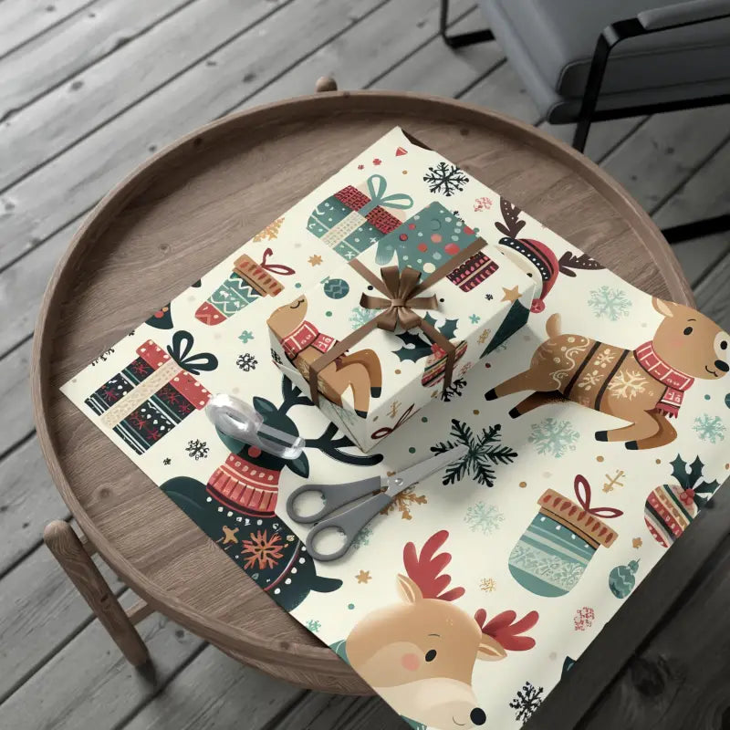 Unwrap Magic: Festive Santa Gift Wrap for Holiday Joy - Home Decor