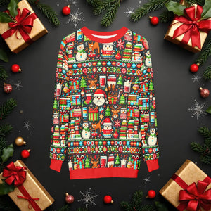 Cozy Santa Ugly Sweater Unisex Sweatshirt - Christmas - Dipaliz - Sweatshirts