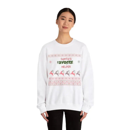 Cozy Up in Santa’s Heavy Blend Crewneck Sweatshirt