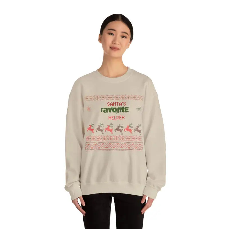 Cozy Up in Santa’s Heavy Blend Crewneck Sweatshirt