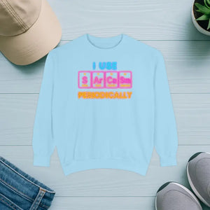 Ring-spun Cotton Sweatshirt - Garment-dyed Fleece - Dipaliz - Chambray / s - Sweatshirts