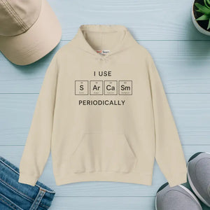 Sarcastic Science Hoodie with Kangaroo Pouch Pocket - Dipaliz - s / Sand - Hoodies