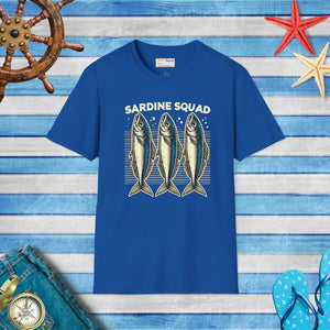 Sardine Squad Unisex Softstyle Tee - Everyday Elegance - Dipaliz - Royal / s - T-shirts