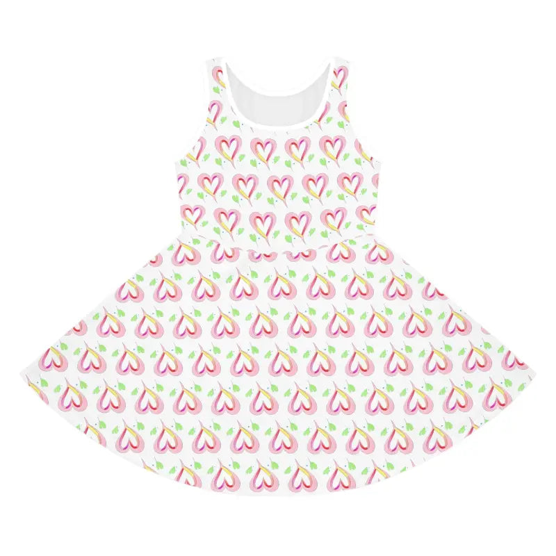 Turn Heads in a Sassy Pink Hearts Sleeveless Sundress - All Over Prints