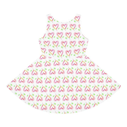 Turn Heads in a Sassy Pink Hearts Sleeveless Sundress - All Over Prints