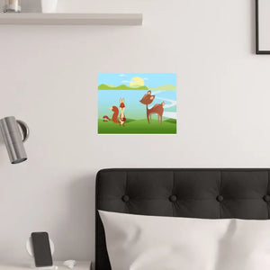 Cartoon Animal Satin Posters Premium 210gsm Quality Art - Dipaliz - Prints & Visual Artwork