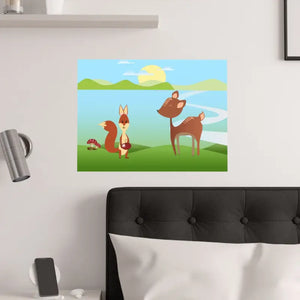 Cartoon Animal Satin Posters Premium 210gsm Quality Art - Dipaliz - Prints & Visual Artwork