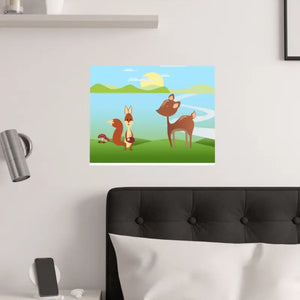 Cartoon Animal Satin Posters Premium 210gsm Quality Art - Dipaliz - Prints & Visual Artwork