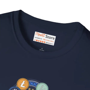 Satoshi Dream Team Bitcoin Unisex Tee - Softstyle Crypto Shirt - Dipaliz - T-shirts